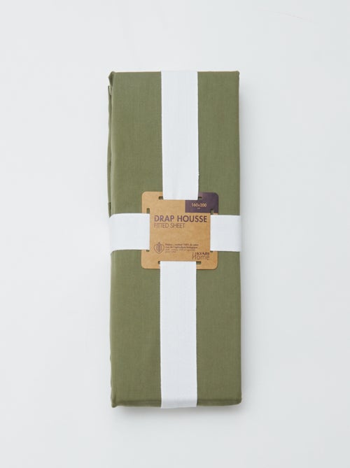 Lençol de baixo para 2 pessoas (160x200cm) em algodão - Kiabi Home - Kiabi