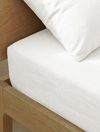 Lençol de baixo para cama de casal (180x200) em algodão - Kiabi Home
