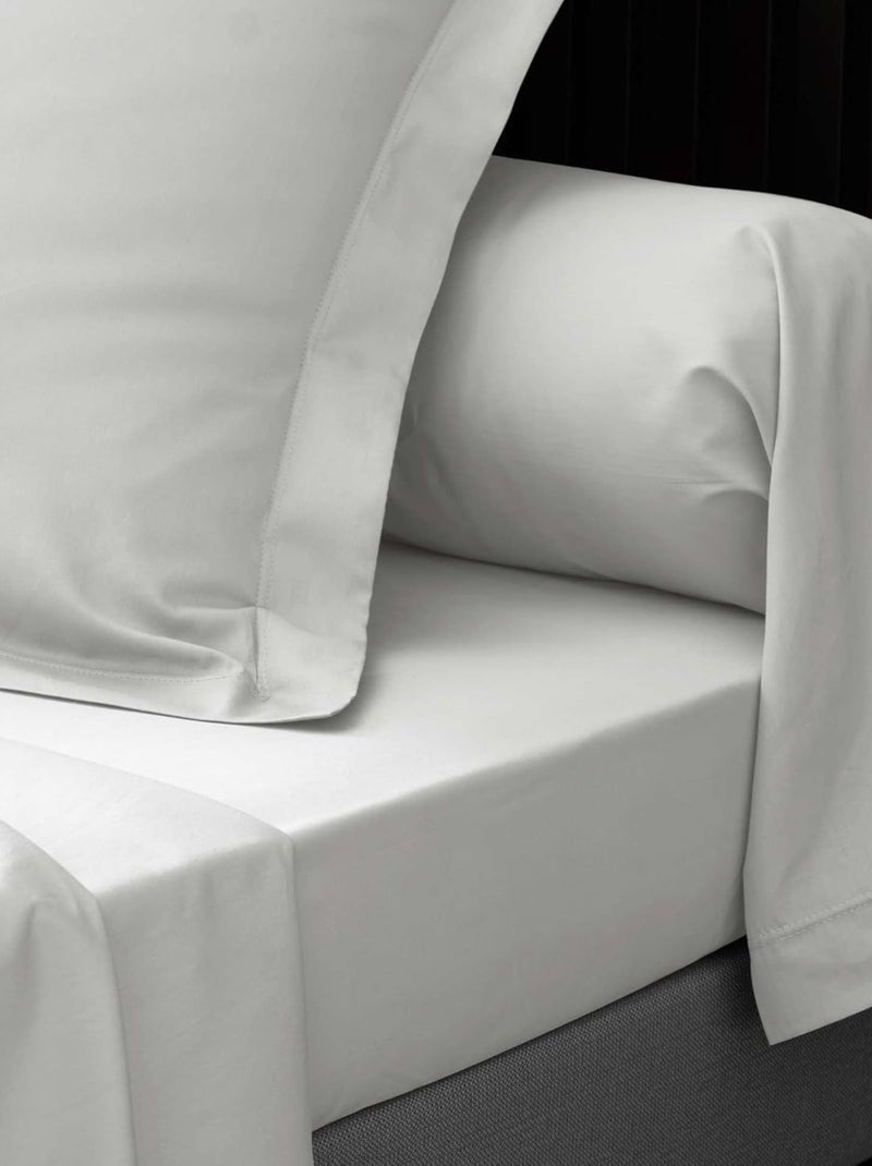 Lençol de baixo percal de algodão lia promo linge Branco - Kiabi