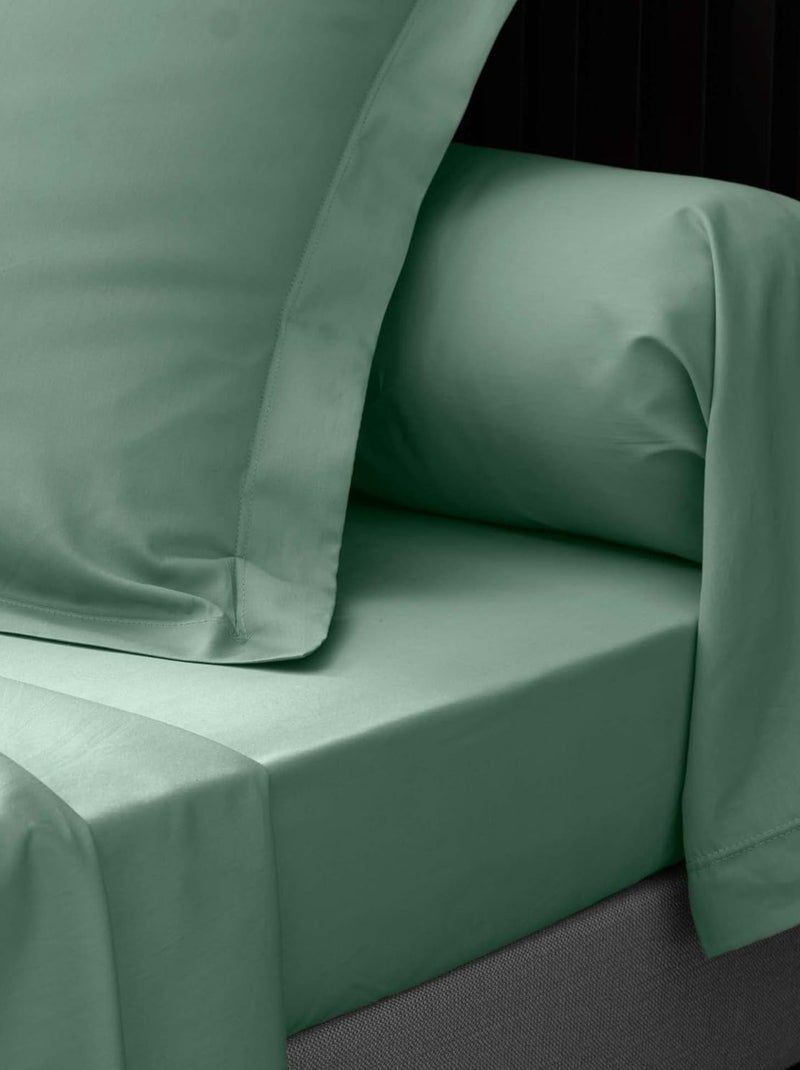 Lençol de baixo percal de algodão lia promo linge Verde - Kiabi