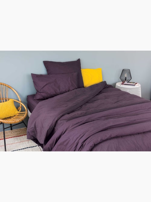 Lençol em algodão lavado oekotex - Kiabi