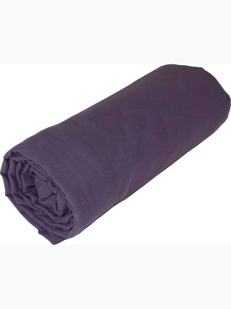 Lençol em algodão lavado oekotex Lilás-claro - Kiabi