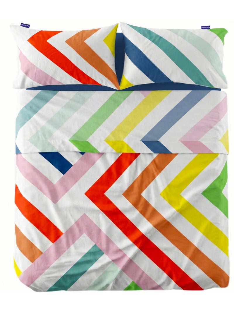 Lençol Happy stripes "Happyfriday" Multicolorido - Kiabi