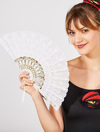 Leque em tecido bordado - Kiabi