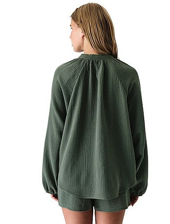 Lessi camisa de manga comprida penti