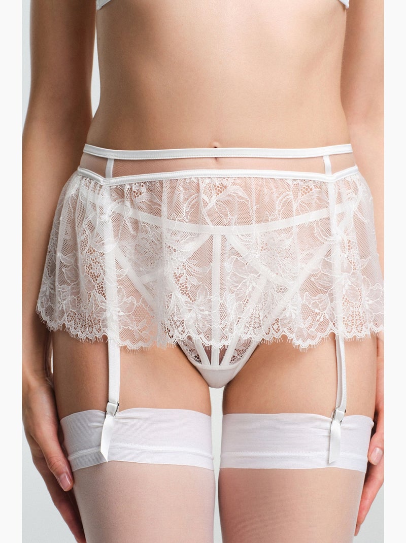 Liga lilya em renda efeito desgastado penti Branco - Kiabi