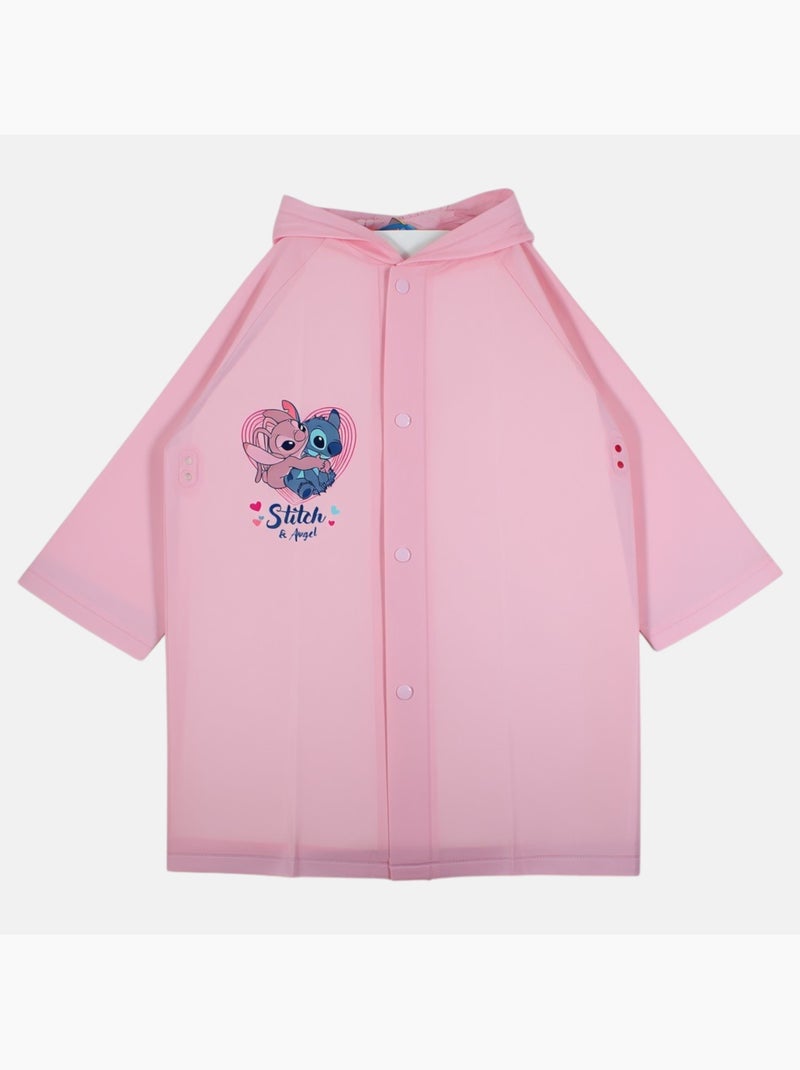 Lilo & Stitch - Impermeável infantil Stitch e Angel Rosa - Kiabi