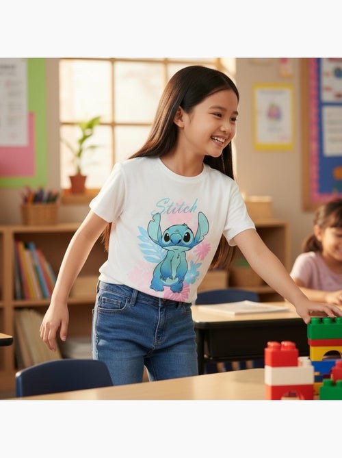 Lilo & Stitch - T-shirt manga curta Lilo e Stitch menina - Kiabi Lilo & Stitch - T-shirt manga curta Lilo e Stitch menina - Kiabi