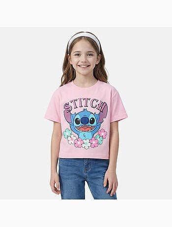 Lilo & Stitch - T-shirt manga curta Lilo e Stitch menina