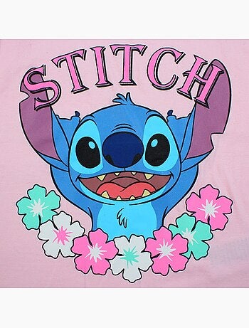 Lilo & Stitch - T-shirt manga curta Lilo e Stitch menina