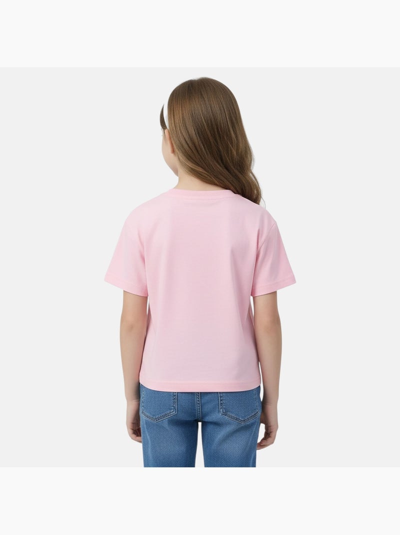Lilo & Stitch - T-shirt manga curta Lilo e Stitch menina Rosa - Kiabi