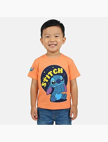 Lilo & Stitch - T-shirt manga curta Lilo e Stitch menino