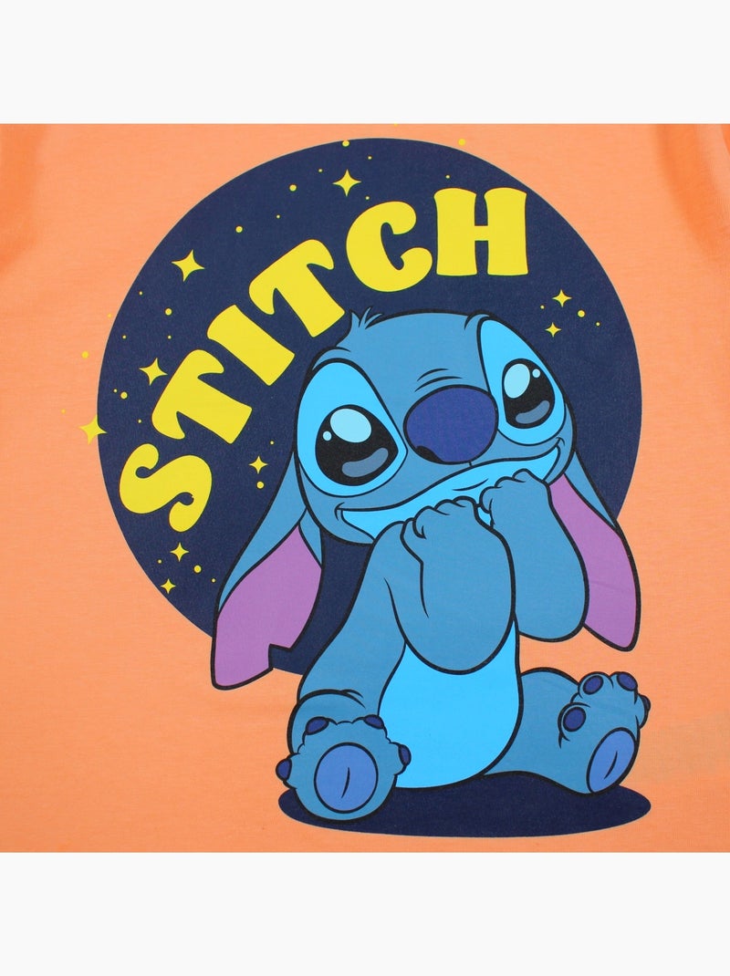 Lilo & Stitch - T-shirt manga curta Lilo e Stitch menino Laranja - Kiabi
