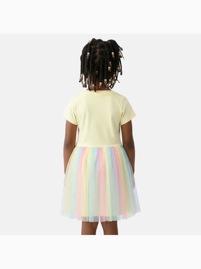 Lilo & Stitch - Vestido Lilo e Stitch menina Amarelo - Kiabi