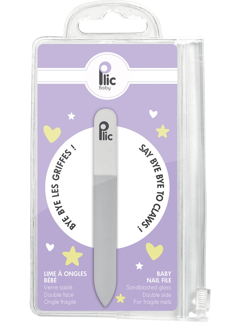 Lima de unhas bebé vidro fosco dupla face Transparente - Kiabi