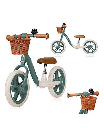 LIONELO Alex Plus bicicleta de equilíbrio - Leve - Selim confortável - Cesto e campainha