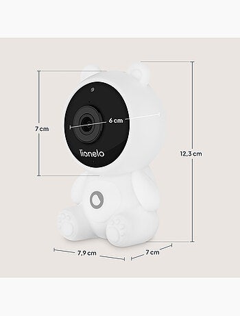 Lionelo babyline 2.0 videobabá - wifi - áudio bidirecional - visão noturna - canções de embalar