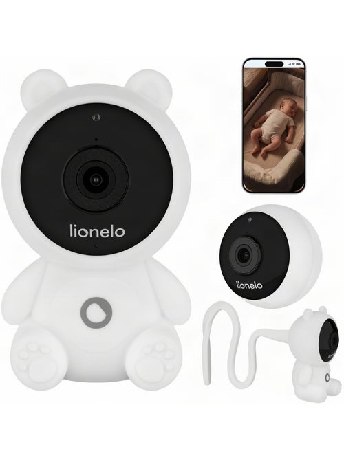 Lionelo babyline 2.0 videobabá - wifi - áudio bidirecional - visão noturna - canções de embalar - Kiabi