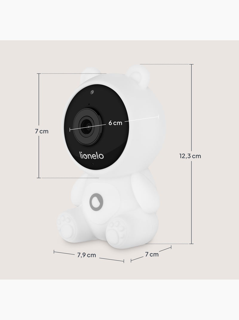 Lionelo babyline 2.0 videobabá - wifi - áudio bidirecional - visão noturna - canções de embalar Branco Verde Preto - Kiabi