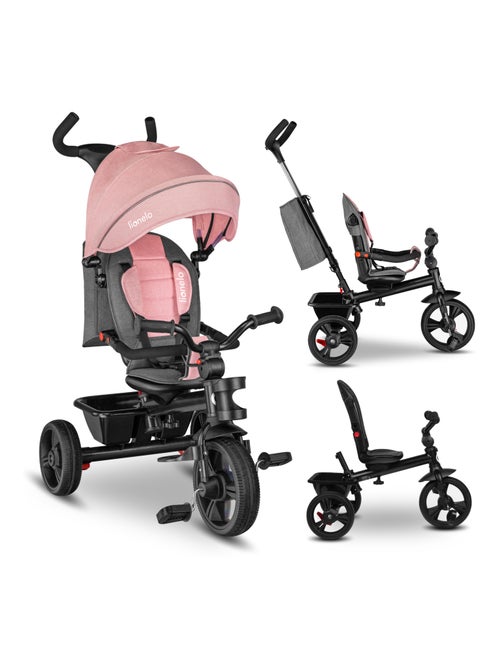 LIONELO Haari carrinho e triciclo - Até 25 kg - Assento reversível - Cesto e bolsa incluídos - Kiabi