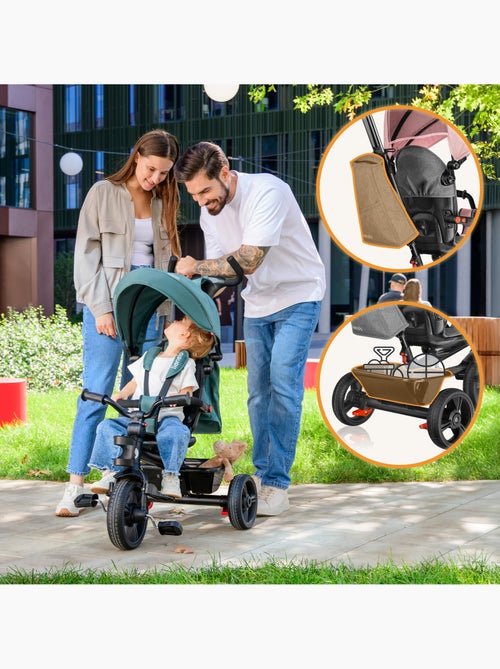 LIONELO Haari carrinho e triciclo - Até 25 kg - Assento reversível - Cesto e bolsa incluídos - Kiabi