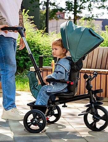 LIONELO Haari carrinho e triciclo - Até 25 kg - Assento reversível - Cesto e bolsa incluídos