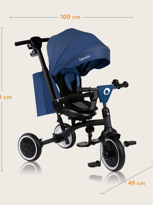 LIONELO Tris Plus carrinho e triciclo - Até 25 kg - Assento reversível - Acessórios incluídos - Kiabi