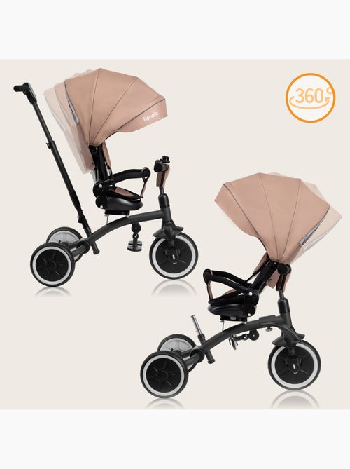 LIONELO Tris Plus carrinho e triciclo - Até 25 kg - Assento reversível - Acessórios incluídos - Kiabi