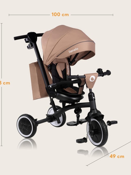 LIONELO Tris Plus carrinho e triciclo - Até 25 kg - Assento reversível - Acessórios incluídos - Kiabi