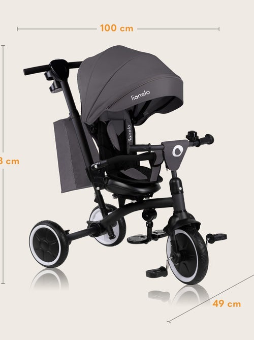 LIONELO Tris Plus carrinho e triciclo - Até 25 kg - Assento reversível - Acessórios incluídos - Kiabi