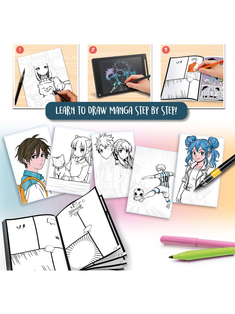 Lisciani conjunto de desenho manga academy +8 anos N/D - Kiabi