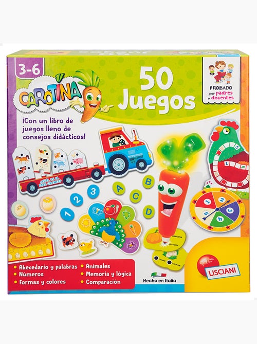 Lisciani jogo de tabuleiro 50 jogos carotina - Kiabi Lisciani jogo de tabuleiro 50 jogos carotina - Kiabi