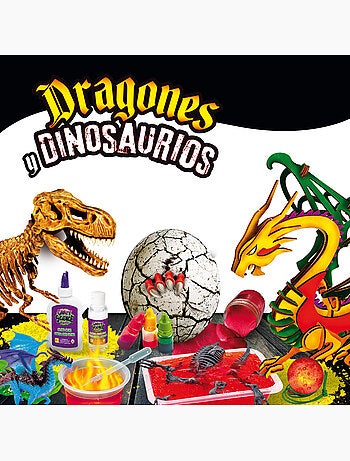 Lisciani jogo dos dinossauros e dragões crazy science