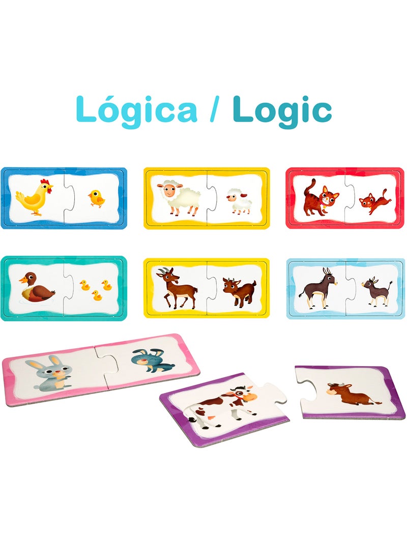 Lisciani jogos de mesa 4 em 1 carotina baby Amarelo - Kiabi
