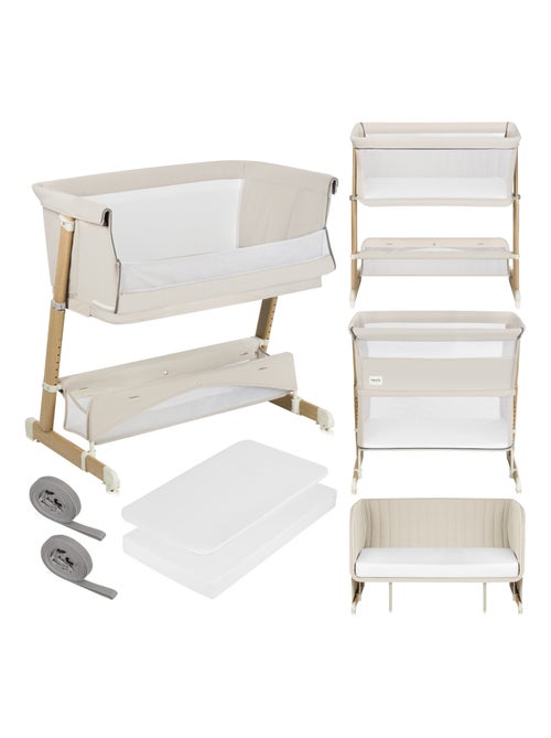 Lit 5 em 1 LIONELO Thomi Plus – Berço Co-sleeping – Berço – Parque para bebé – Sofá-cama – Até 100kg - Kiabi