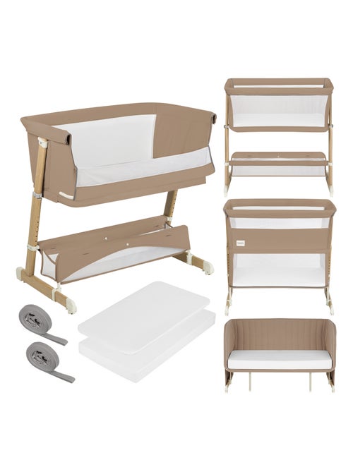 Lit 5 em 1 LIONELO Thomi Plus – Berço Co-sleeping – Berço – Parque para bebé – Sofá-cama – Até 100kg - Kiabi