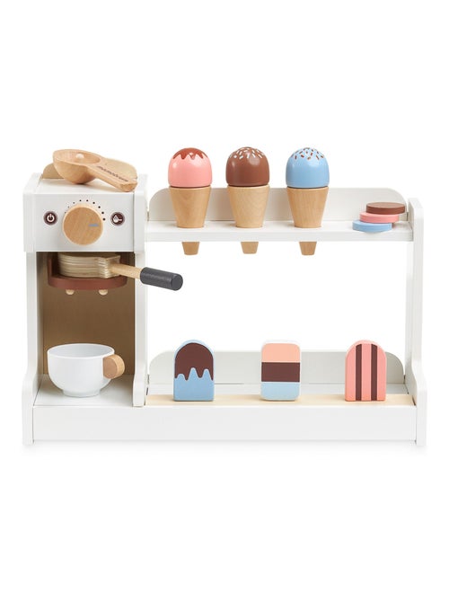 Loja de brinquedo em madeira com máquina de café e gelados mamabrum - Kiabi Loja de brinquedo em madeira com máquina de café e gelados mamabrum - Kiabi