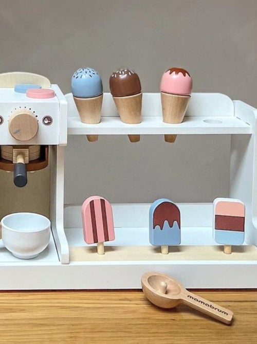 Loja de brinquedo em madeira com máquina de café e gelados mamabrum - Kiabi Loja de brinquedo em madeira com máquina de café e gelados mamabrum - Kiabi