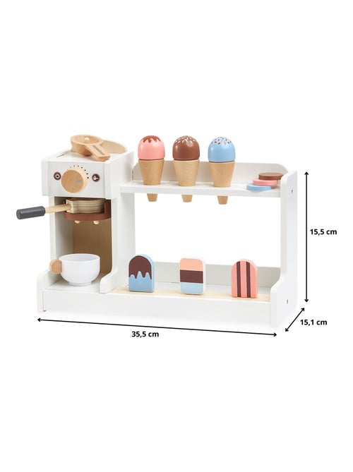 Loja de brinquedo em madeira com máquina de café e gelados mamabrum - Kiabi Loja de brinquedo em madeira com máquina de café e gelados mamabrum - Kiabi