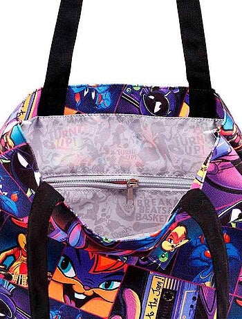 Looney Tunes Space Jam 2: A New Legacy Jam Tote Bag de Compras Shopping Bag, Multicolorido