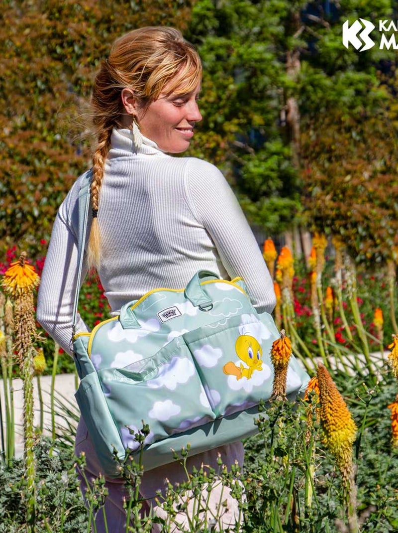 Looney Tunes Tweety (Piu-Piu) Clouds Bolsa para Carrinho de Bebê Mommy, Verde Verde - Kiabi