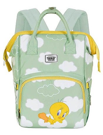 Looney Tunes Tweety (Piu-Piu) Clouds Mochila Mommy, Verde
