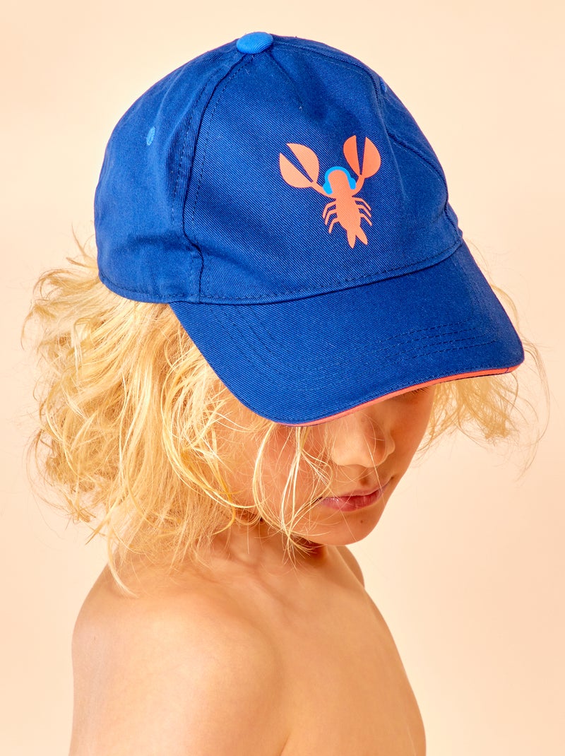 Lote 1 chapéu + 1 boné estampados AZUL - Kiabi