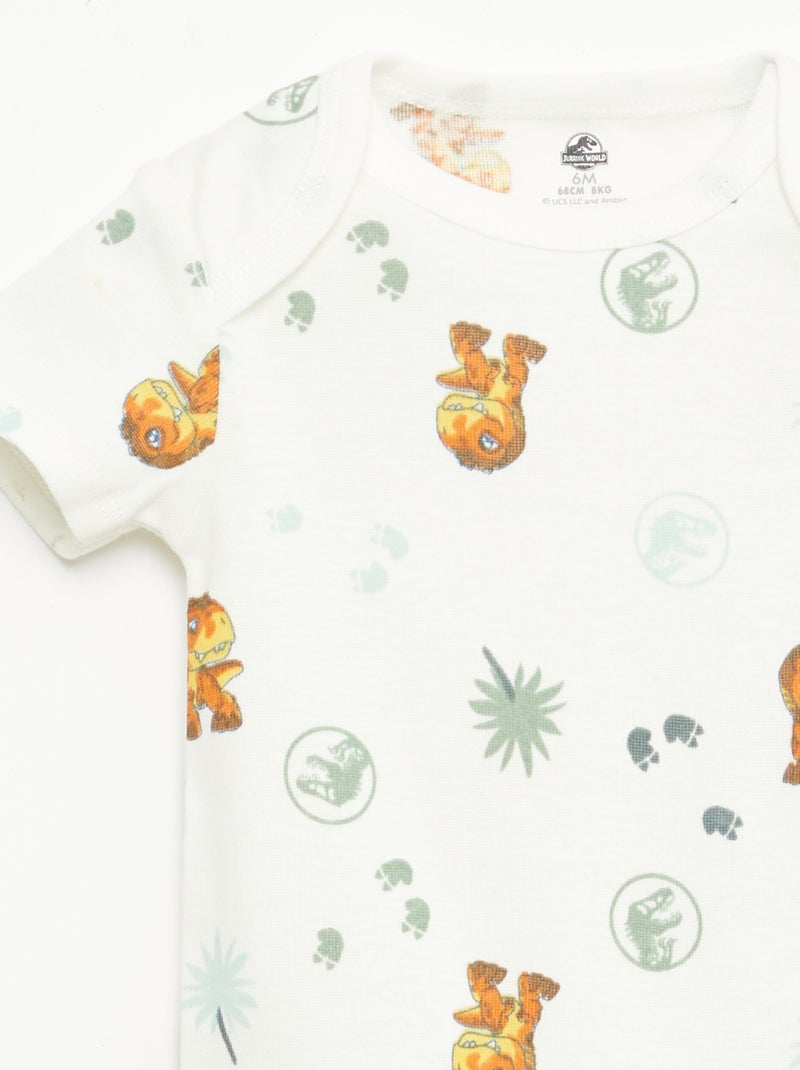 Lote 2 bodies \'Jurassic World\' Verde - Kiabi