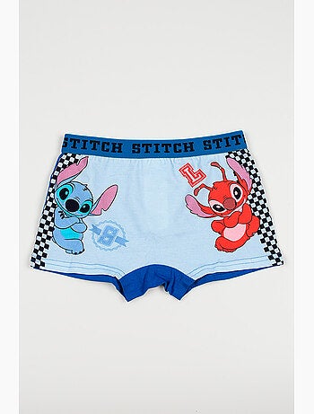 Lote 2 boxers lilo & stitch azul menino | licença oficial