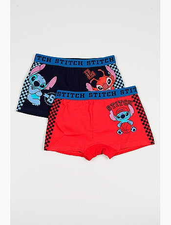 Lote 2 boxers lilo & stitch multicolor menino | licença oficial
