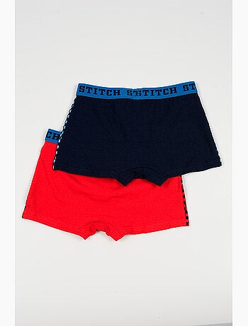 Lote 2 boxers lilo & stitch multicolor menino | licença oficial