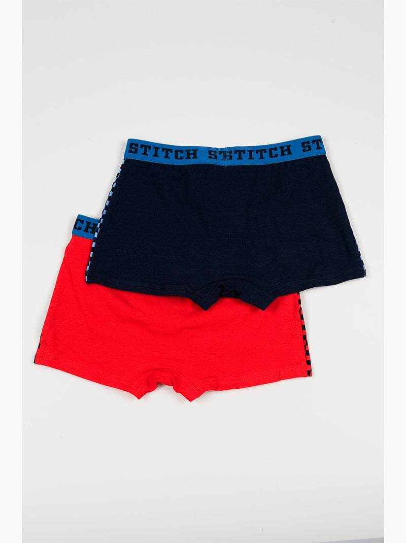 Lote 2 boxers lilo & stitch multicolor menino | licença oficial Azul Vermelho - Kiabi