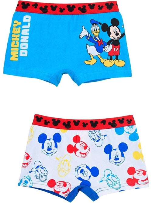 Lote 2 boxers mickey mouse menino | licença oficial - Kiabi Lote 2 boxers mickey mouse menino | licença oficial - Kiabi
