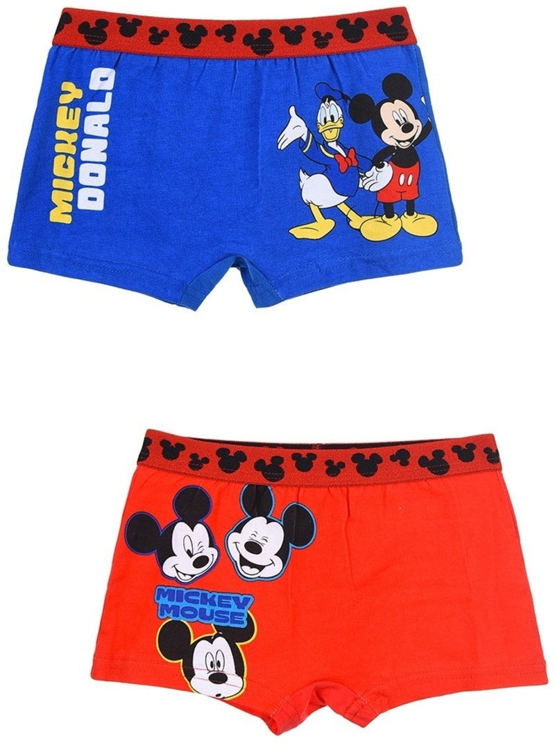 Lote 2 boxers mickey mouse menino | licença oficial Multicolorido - Kiabi